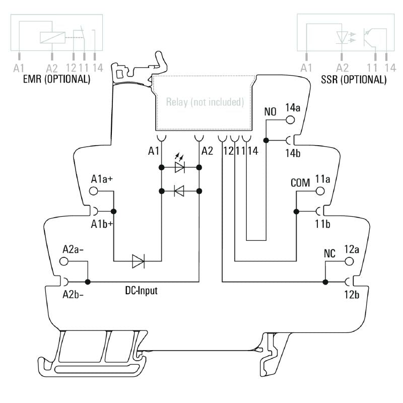 1123240000 - 24VDC Relay Socket with 10A Capacity and Easy Installation (Pack of 10)
