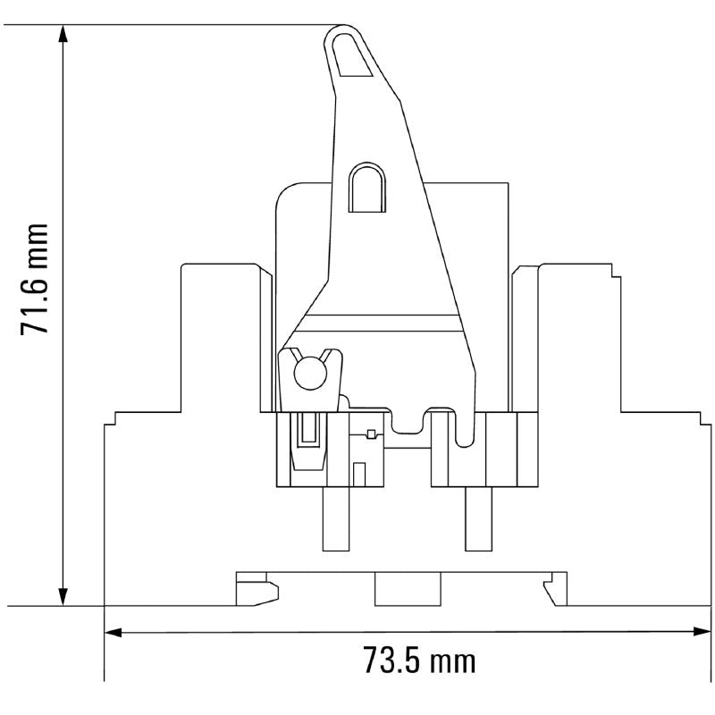 8921010000 - 115V AC Relay Module with 3 CO Contacts and Test Button (Pack of 10)