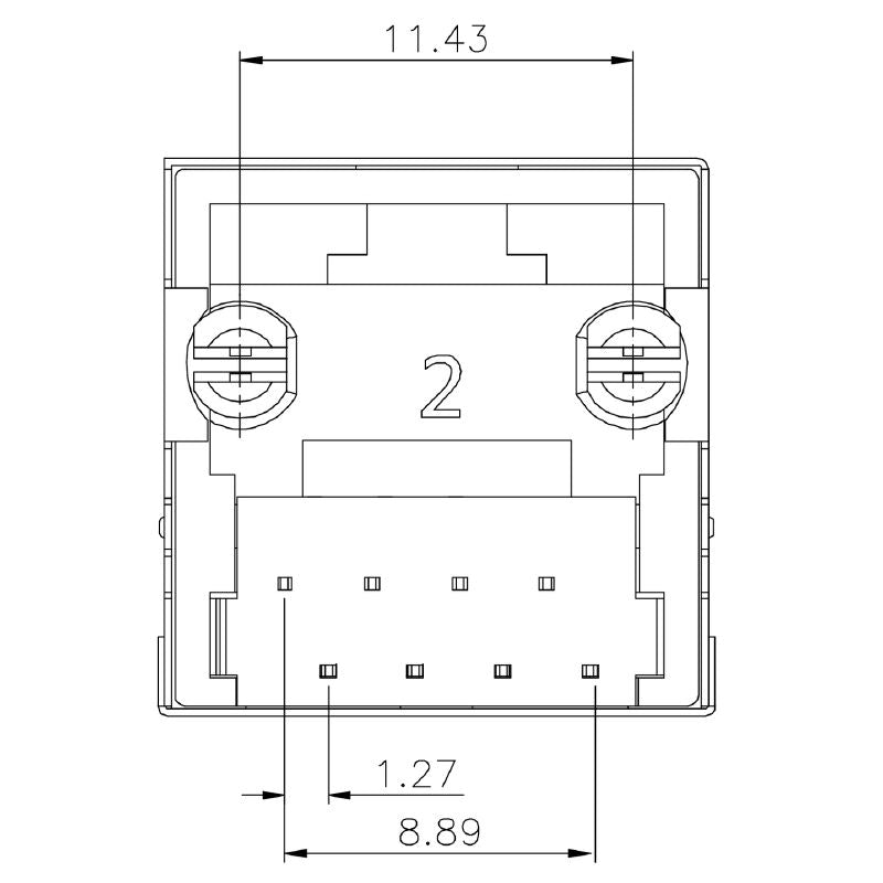 2626050000 - RJ45 Category 6 Jack, 180° Elbow for THT Soldering (Pack of 160)