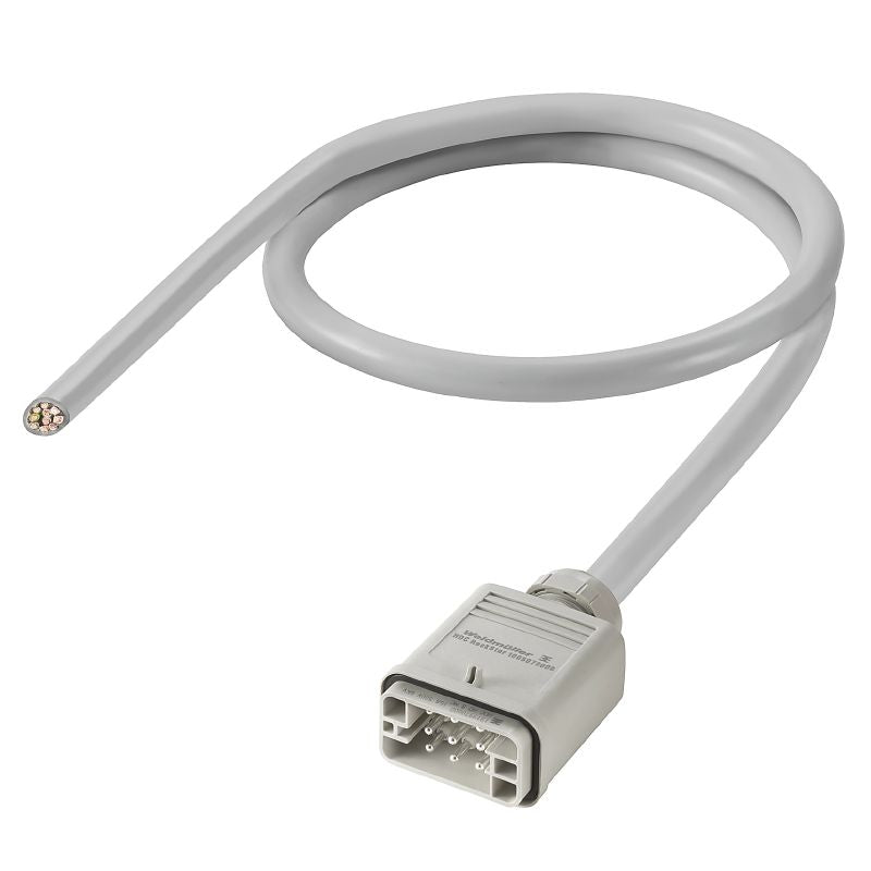 2712510100 - 8-Pin Heavy Duty Connector Assembly, 2m, IP65 Rated