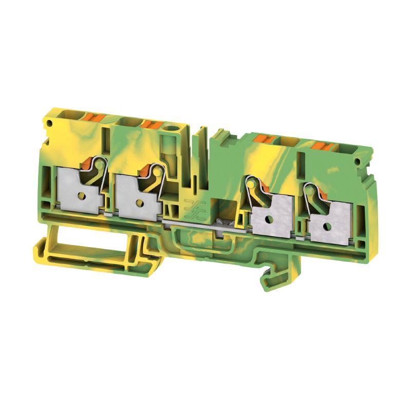 2881490000 - Green/Yellow PE Terminal, PUSH IN Connection, 6 mm² Max (Pack of 50)