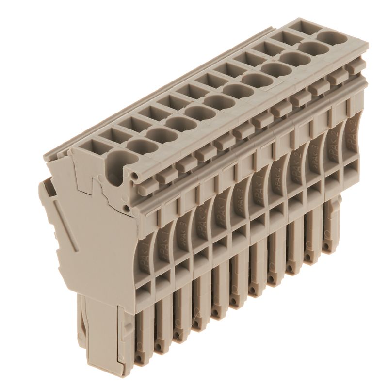 1815300000 - Dark Beige Connectors for Direct Mounting, 12 Potentials (Pack of 20)