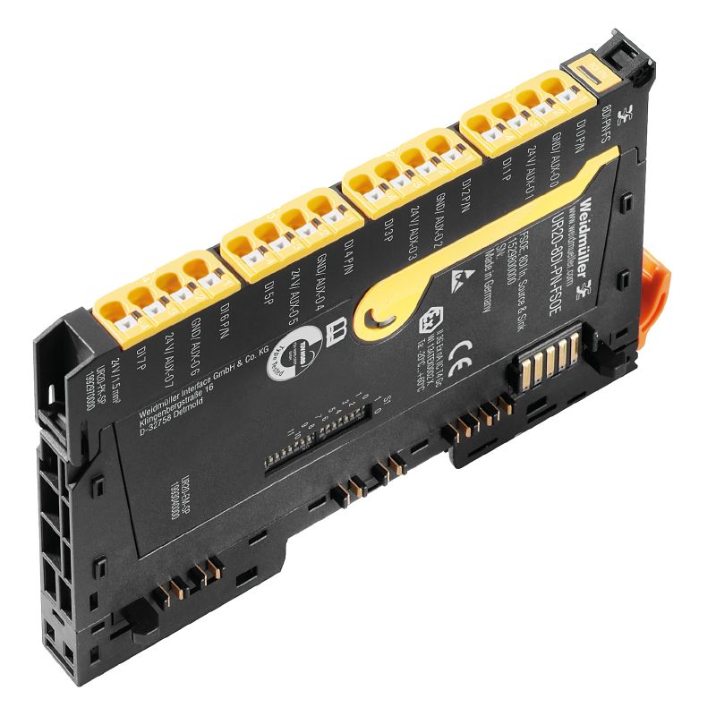 2464600000 - Safety Remote I/O Module with 8 Digital Channels, 76mm Depth