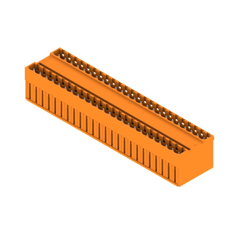 1602610000 - 48-Pole Male PCB Connector, 5.08mm, 180° Angle, Orange (Pack of 10)