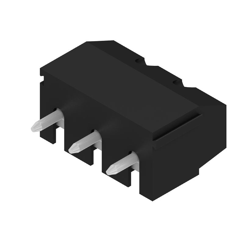 1760520000 - 5.08mm Black PCB Terminal, 3 Poles, 90° Angled (Pack of 500)