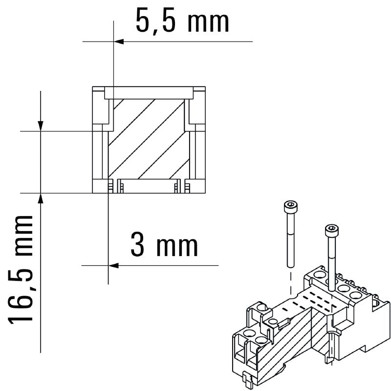 7760056107 - Compact 4-Contact Relay Socket for TS 35 Rails (Pack of 10)