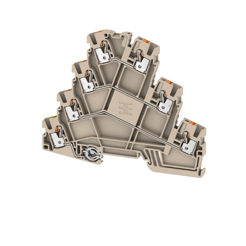 2434340000 - 2.5mm² Dark Beige Push-In Motor Terminal, 22A, 690V (Pack of 50)
