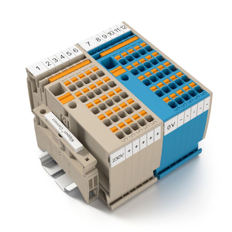 2522860000 - Blue DIN Rail Terminal, 10 mm², 800V, 57A Rating (Pack of 20)