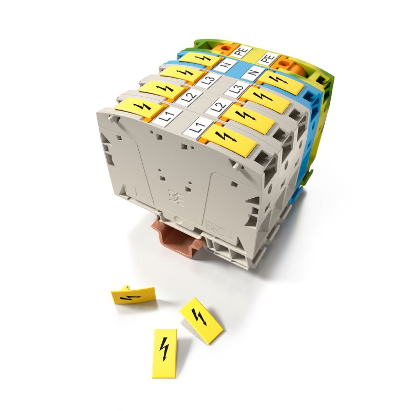 2635600000 - Yellow A-Series Terminal Marker, 23.5 x 12mm, ROHS Certified (Pack of 40)