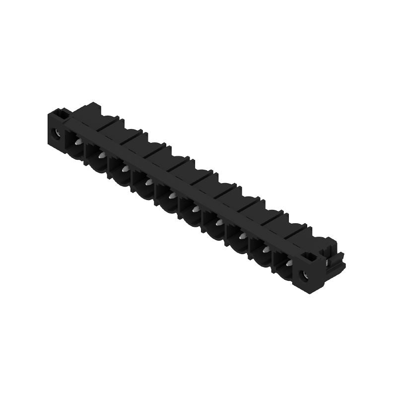 1096000000 - 7.62mm Male PCB Header Connector, 10 Poles, Black (Pack of 18)
