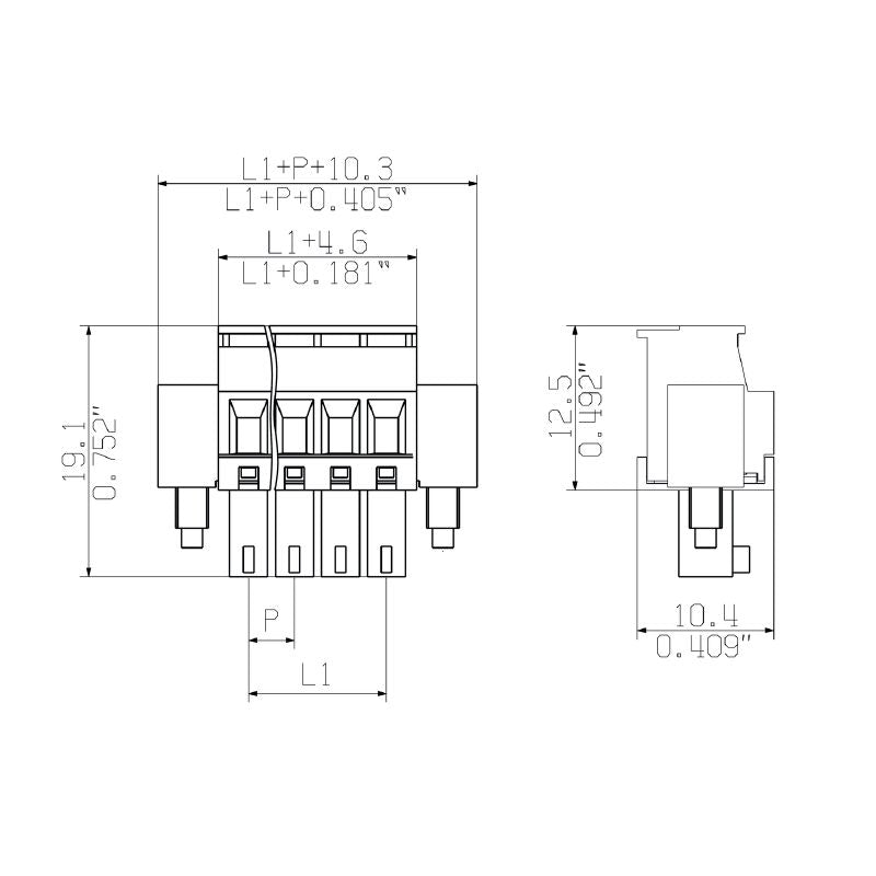 2640630000 - 8-Pole 3.5mm Compact Electrical Connector, 0.2-1.5 mm² (Pack of 108)