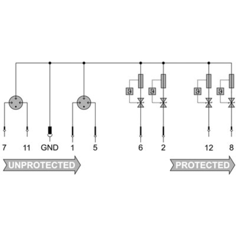 1161170000 - 12VDC Surge Protector for Instrumentation and Control Applications
