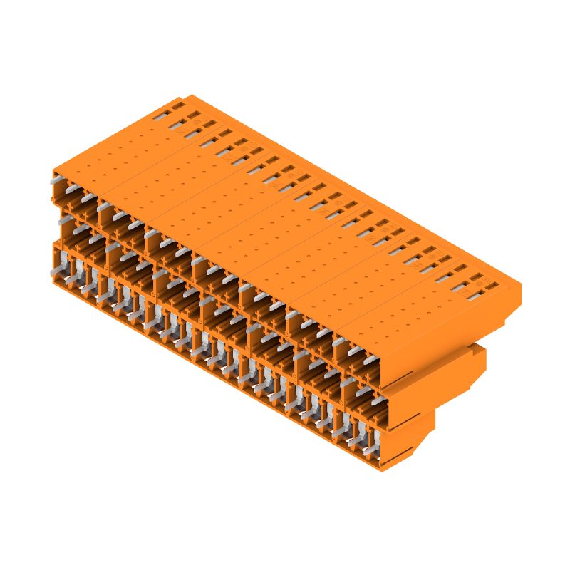 1979230000 - 5.08mm PCB Connector for 63 Poles, 90° Angle, Orange (Pack of 10)