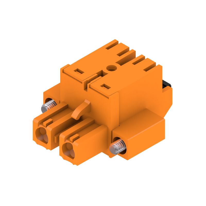 1043870000 - 7.62mm PCB Connector, 2-Pole, 180° Angle, Push-In Design (Pack of 72)
