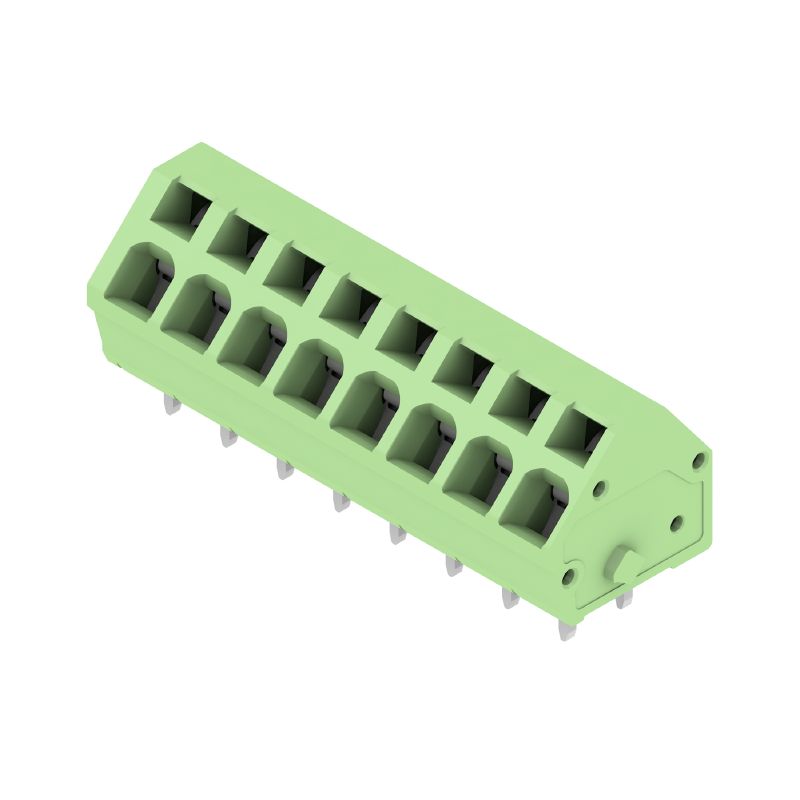 1812120000 - 5.00 mm PCB Terminal, 8 Poles, 135° Angle, Tension-Clamp (Pack of 100)