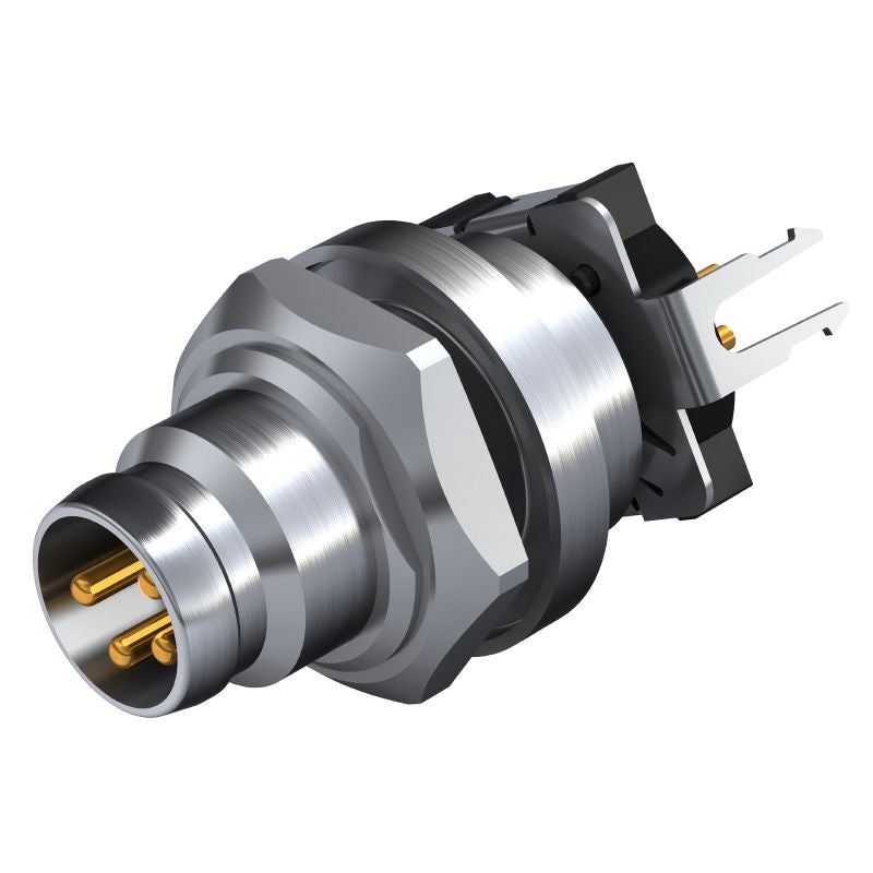 2423640000 - M8 4-Pole Connectors with Mounting Threads - Pack of 25 (Pack of 25)