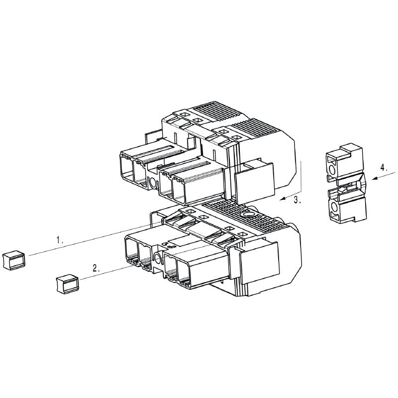 1440850000 - SVF/BVF Copper Alloy 7.62HP Couple Set with Accessories (Pack of 20)
