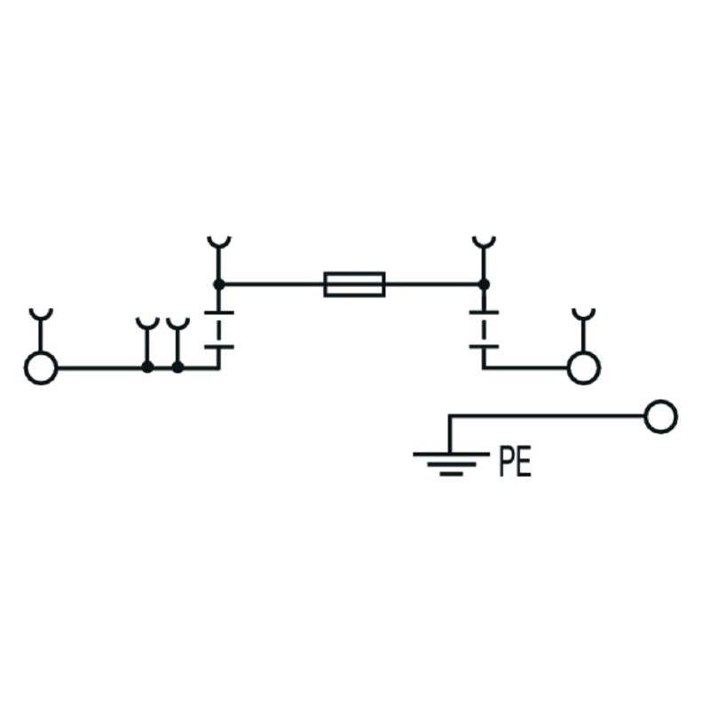 2893130000 - 4mm² Black Fuse Terminal, 6.3A Rating, 3 Connections (Pack of 50)