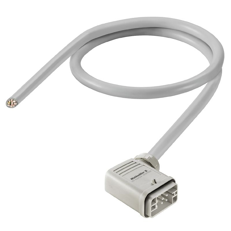 2712490500 - 5m Heavy Duty Male Connector Assembly, 8-Pole, RoHS Compliant