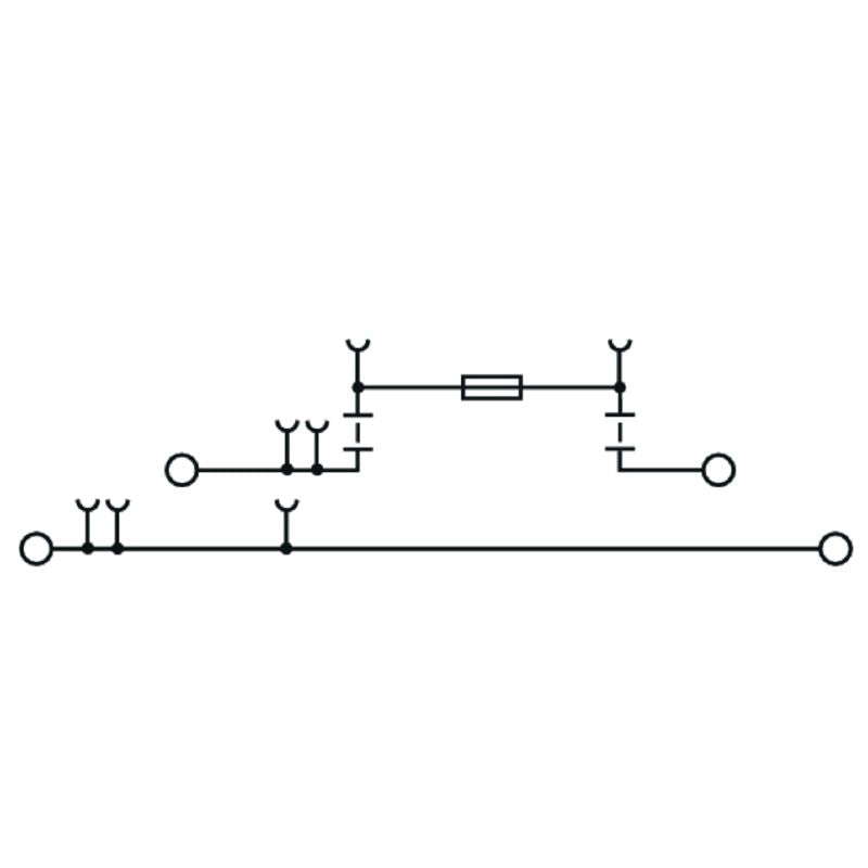 2893860000 - 6.3A Fuse Terminal with 4 Connections, 4mm² Wire Compatible (Pack of 50)