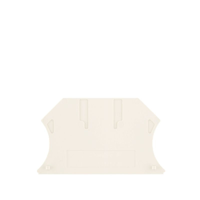 1050090000 - 56mm White End Plate for Terminals, V-0 Rated (Pack of 50)