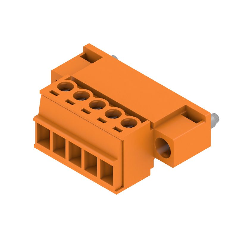 1970320000 - 3.81mm 5-Pole Male Connector with 180° Clamping Yoke (Pack of 50)