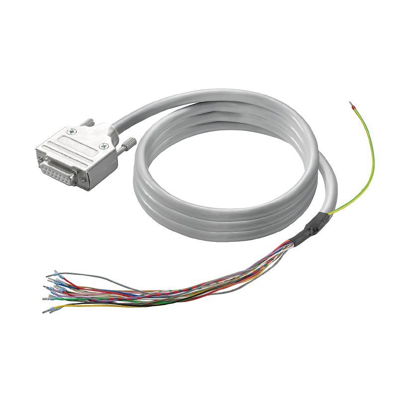 1350400060 - 6m PVC Pre-assembled Cable with SUB-D Male Connector
