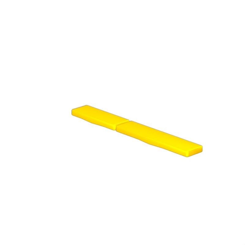 1409630000 - Durable 30 x 4 mm Yellow Cable Markers for Identification (Pack of 240)