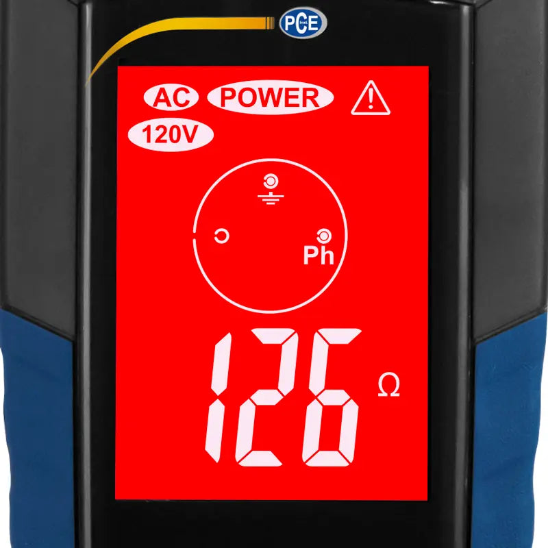 PCE-ECT 50 - Ergonomic PAT Tester with 7m Lead & Multicoloured Display