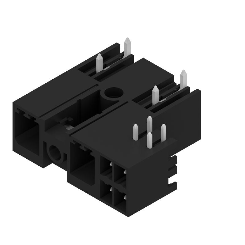 1089340000 - 7.62mm THT Male PCB Connector, Angled 270°, Black Finish (Pack of 60)