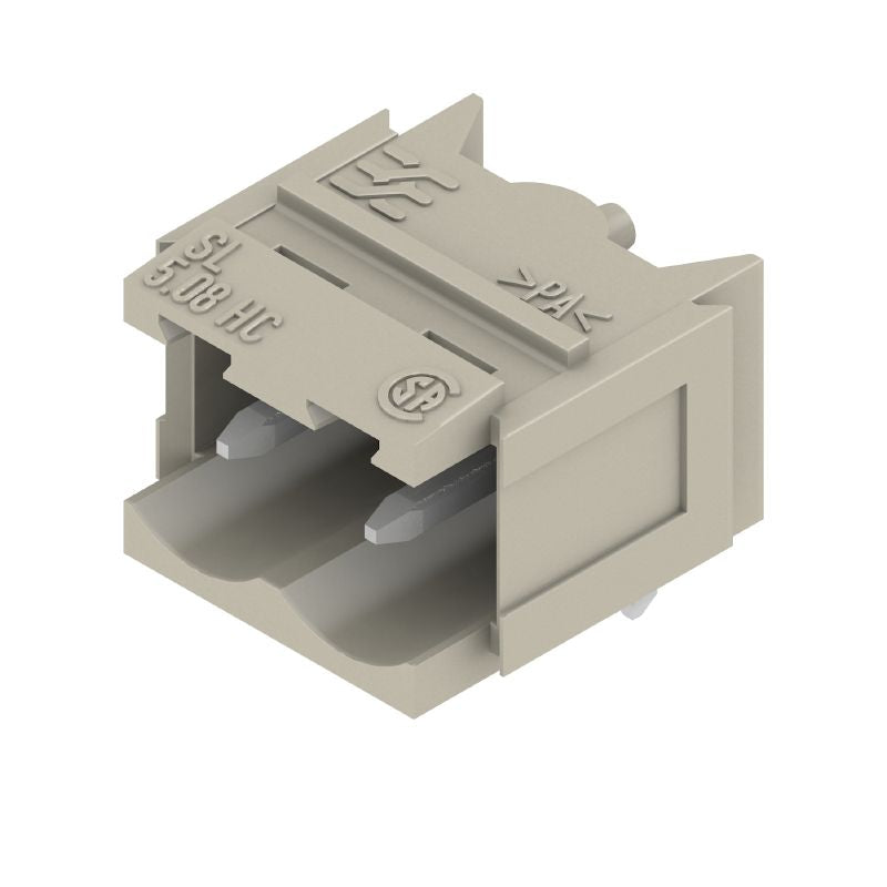2537410000 - 5.08mm Pebble Grey 2-Pole PCB Header Connector (Pack of 100)
