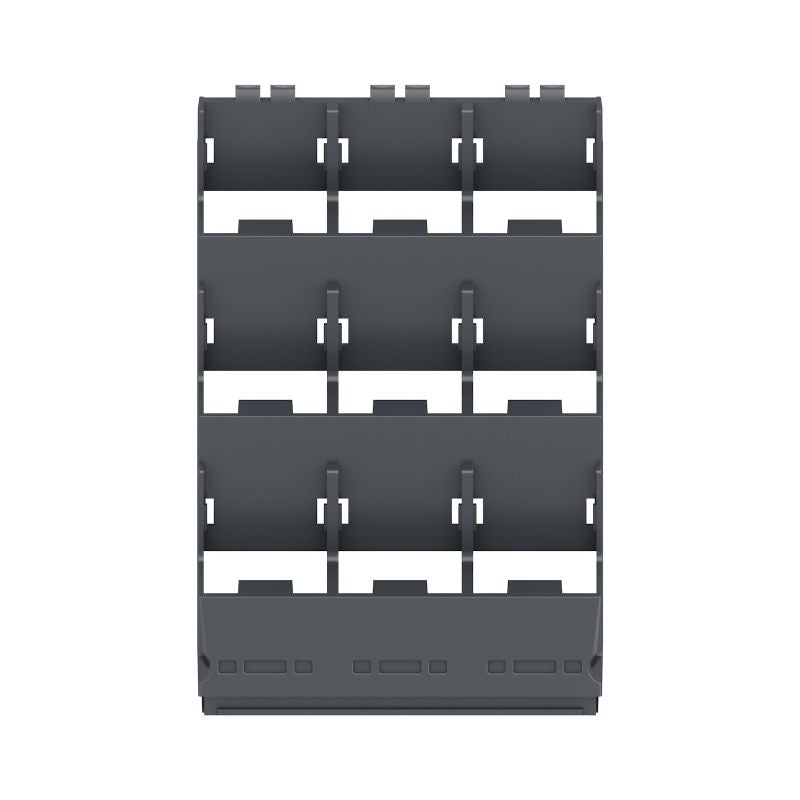 1455770000 - Graphite Grey OMNIMATE Side Element 67mm Wide, 3 Connection Levels (Pack of 8)