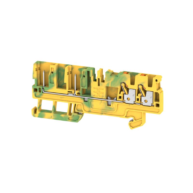 1513920000 - Green & Yellow 2.5mm² PE Terminal, Push-In Tech, UL Certified (Pack of 50)