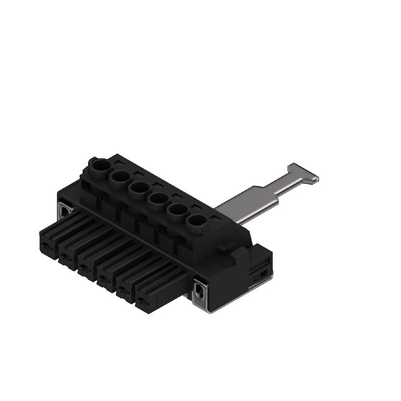 1933410000 - 7.62mm Female PCB Connector with 6 Poles and 180° Outlet (Pack of 25)