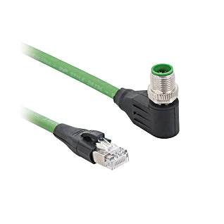 ZC1V011 - 10m M12 X-coded Connection Cable, 8-pin, Halogen-Free