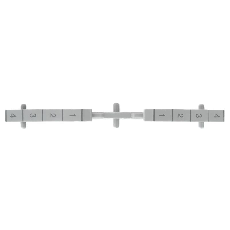 1230050000 - Grey 2mm Partition Plate with Numbers 1-4 (Pack of 10)