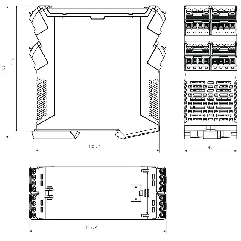1519470000 - Black CH20M Series OMNIMATE Kit with 45mm Width