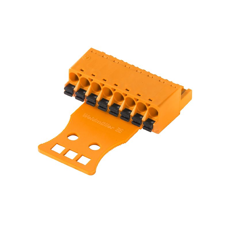 2525780000 - 6-Pole RoHS PCB Connector with Strain Relief in Orange (Pack of 50)
