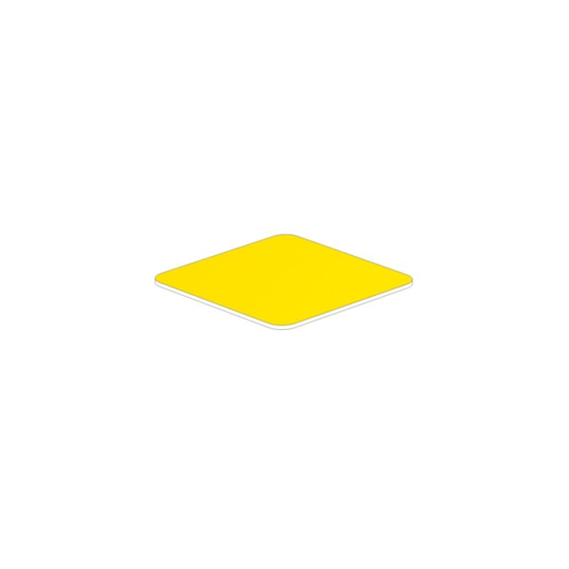 2712080000 - Yellow 22x22mm Self-Adhesive Device Marker, Halogen-Free (Pack of 500)