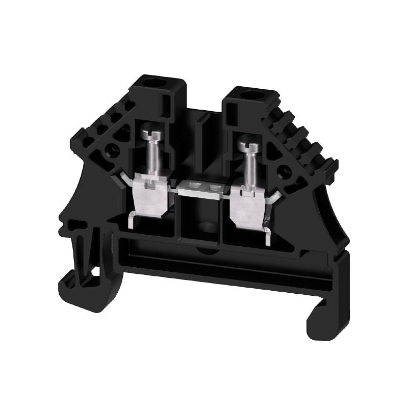2896070000 - 2.5mm² Screw Terminal Block for 24A, Black Connector (Pack of 100)