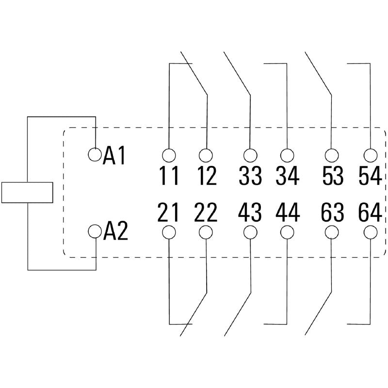 2759050000 - 2NC 4NO 24V DC Relay with Plug-In Connection (Pack of 5)
