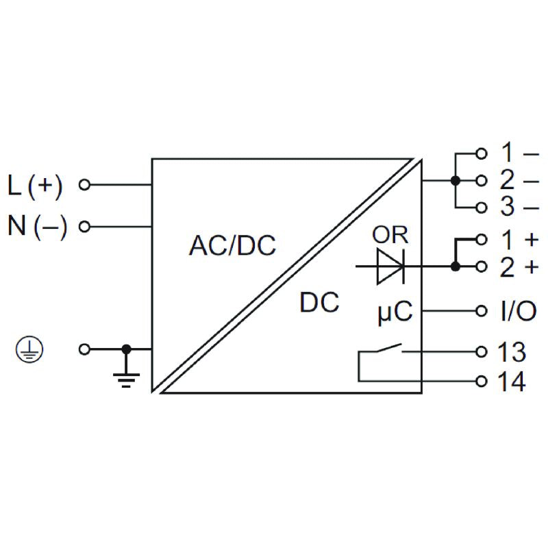2466970000 - 72W Switch-Mode Power Supply Unit, 125mm Depth