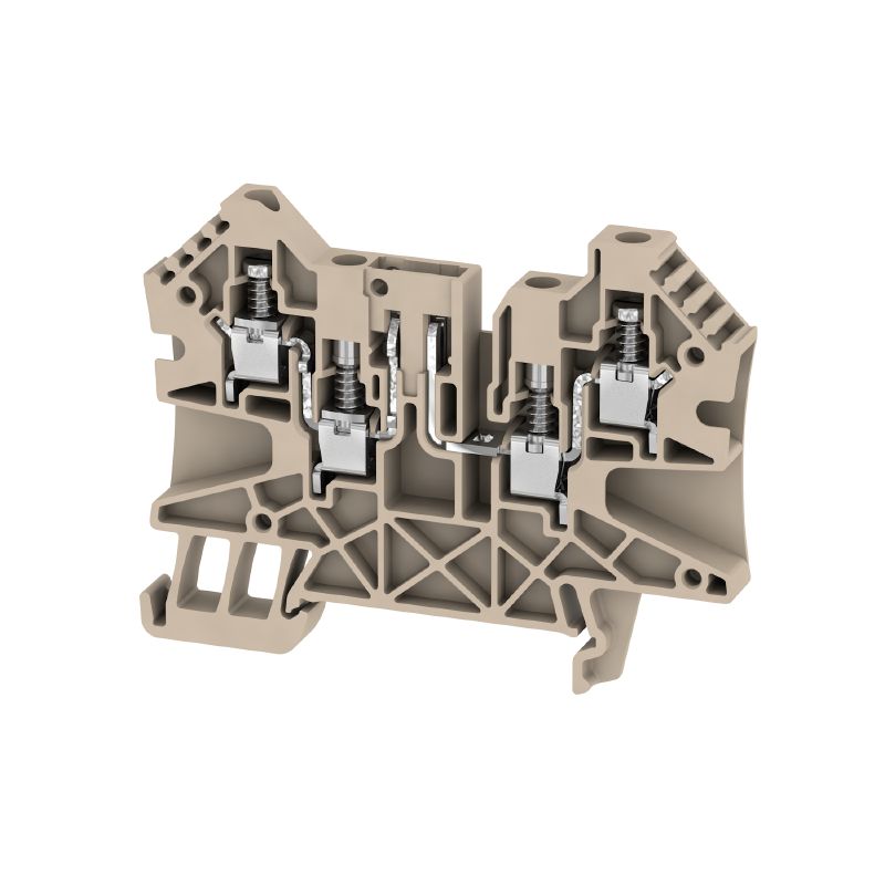 2436360000 - Dark Beige Test-Disconnect Terminal 4mm², 27A, 500V (Pack of 50)