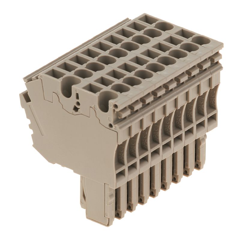 1815810000 - UL Certified 9-Potential Plug-In Connector, Dark Beige, 41mm Depth (Pack of 10)