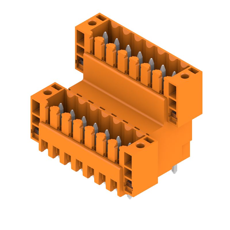 1891080000 - 14-Pole 3.50mm Male PCB Connector with Flange (Pack of 20)