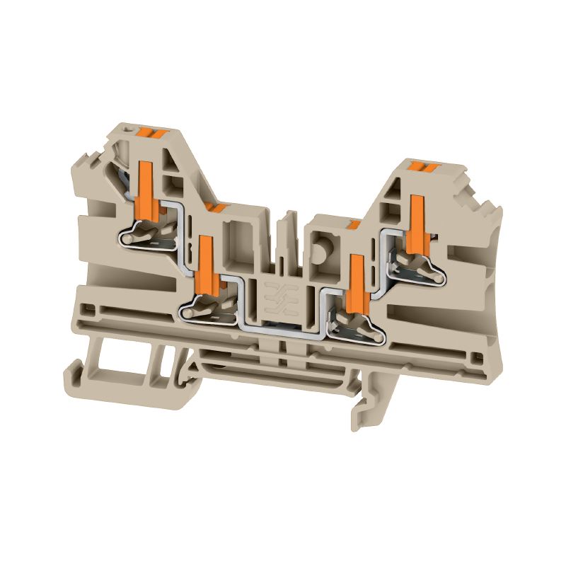 2847730000 - Dark Beige 4 Connection Terminal Block 4mm² 32A 1000V (Pack of 50)