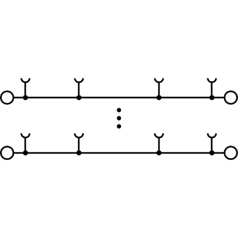 2663300000 - 50 mm² Feed-Through Terminal for PUSH IN Connections