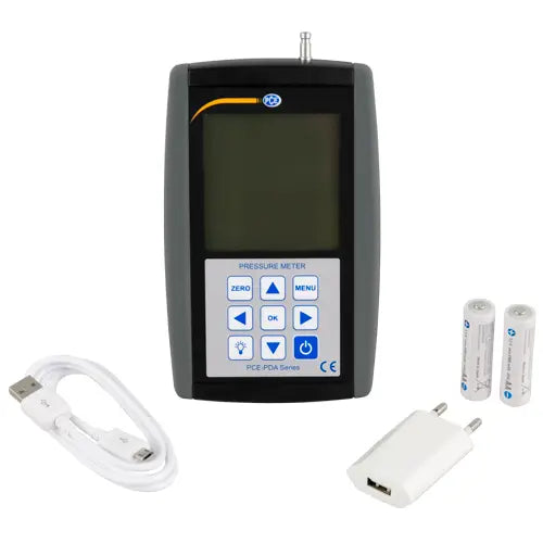 PCE-PDA A100L - 200 kPa Data Logger Manometer with LCD Display