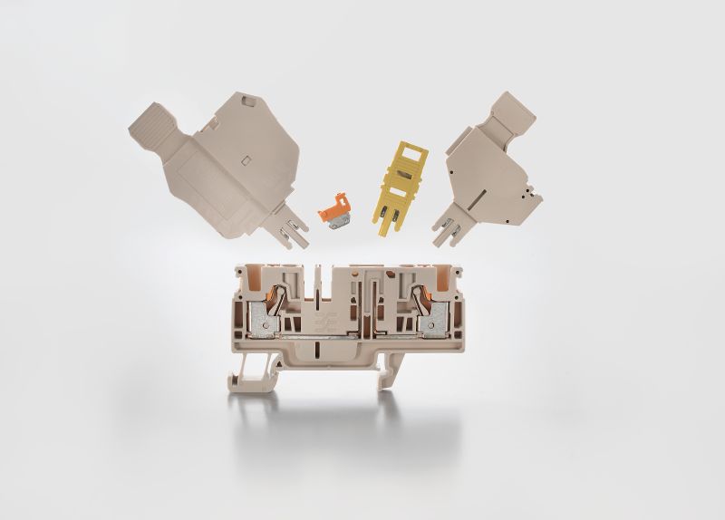 1989930000 - 2.5mm² Beige Terminal Block with Push-In Connection (Pack of 50)