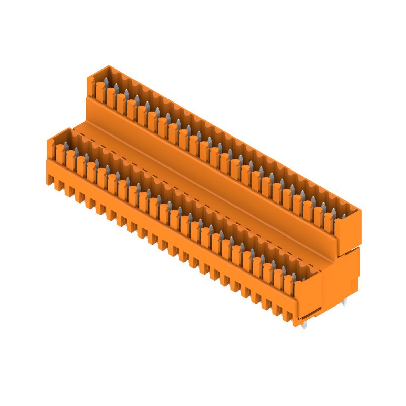 1641220000 - 48-Pole Vertical Male PCB Connector, 3.5mm Pin Pitch, Orange (Pack of 10)